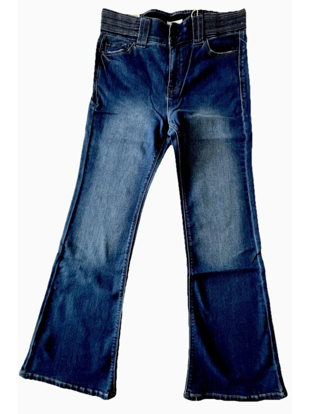 Curve Appeal Heritage Luxe Gigi High Rise Flare Jeans Womens 10/30 Dark Wash NWT - Picture 2 of 10